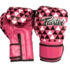 MUAY THAI MICROFIBER BOXING GLOVES FAIRTEX BGV14 - ART PRISM 1964 PINK