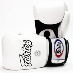MUAY THAI BOXING GLOVES FAIRTEX BREATHABLE - BGV1 BR WHITE