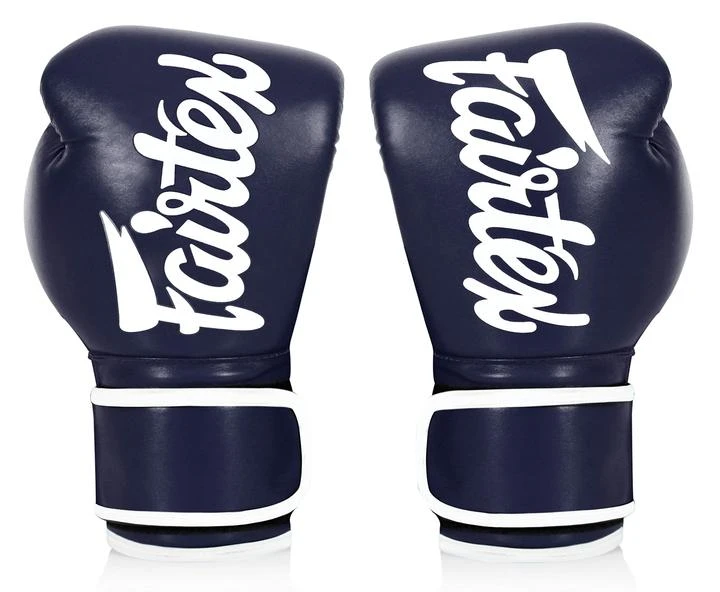 MUAY THAI MICROFIBER BOXING GLOVES FAIRTEX BGV14 - BLUE 4 MUAY THAI MICROFIBER BOXING GLOVES FAIRTEX BGV14 - BLUE - Image 2