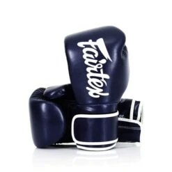 MUAY THAI MICROFIBER BOXING GLOVES FAIRTEX BGV14 - BLUE