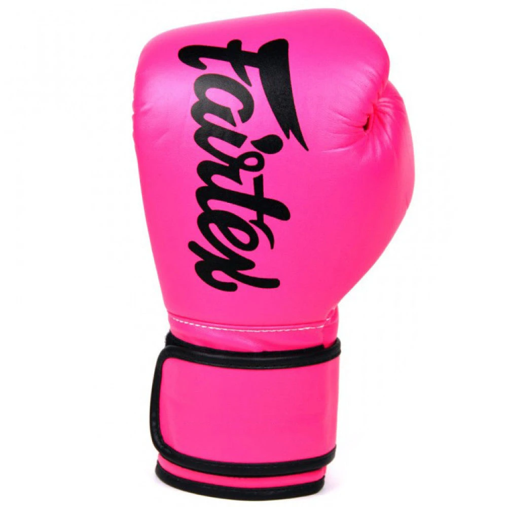 MUAY THAI MICROFIBER BOXING GLOVES FAIRTEX BGV14 - PINK BLACK 5 MUAY THAI MICROFIBER BOXING GLOVES FAIRTEX BGV14 - PINK BLACK - Image 3