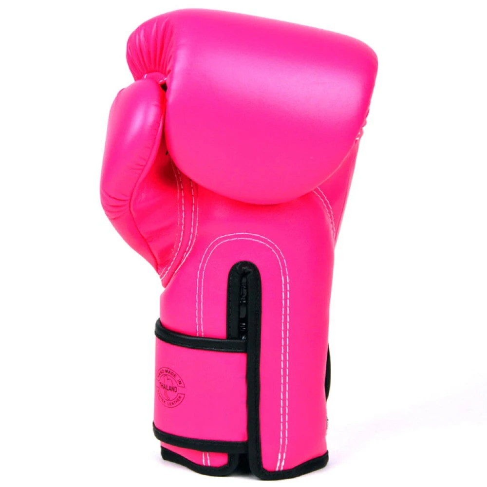 MUAY THAI MICROFIBER BOXING GLOVES FAIRTEX BGV14 - PINK BLACK 6 MUAY THAI MICROFIBER BOXING GLOVES FAIRTEX BGV14 - PINK BLACK - Image 4