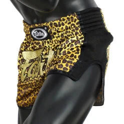 MUAY THAI SHORTS FAIRTEX SLIM CUT BS1709 LEOPARD -BOXING GLOVES Shop BS1709 Fairtex Leopard Slim Cut Muay Thai Shorts3