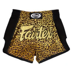 MUAY THAI SHORTS FAIRTEX SLIM CUT BS1709 LEOPARD -BOXING GLOVES Shop BS1709 Fairtex Leopard Slim Cut Muay Thai Shorts4
