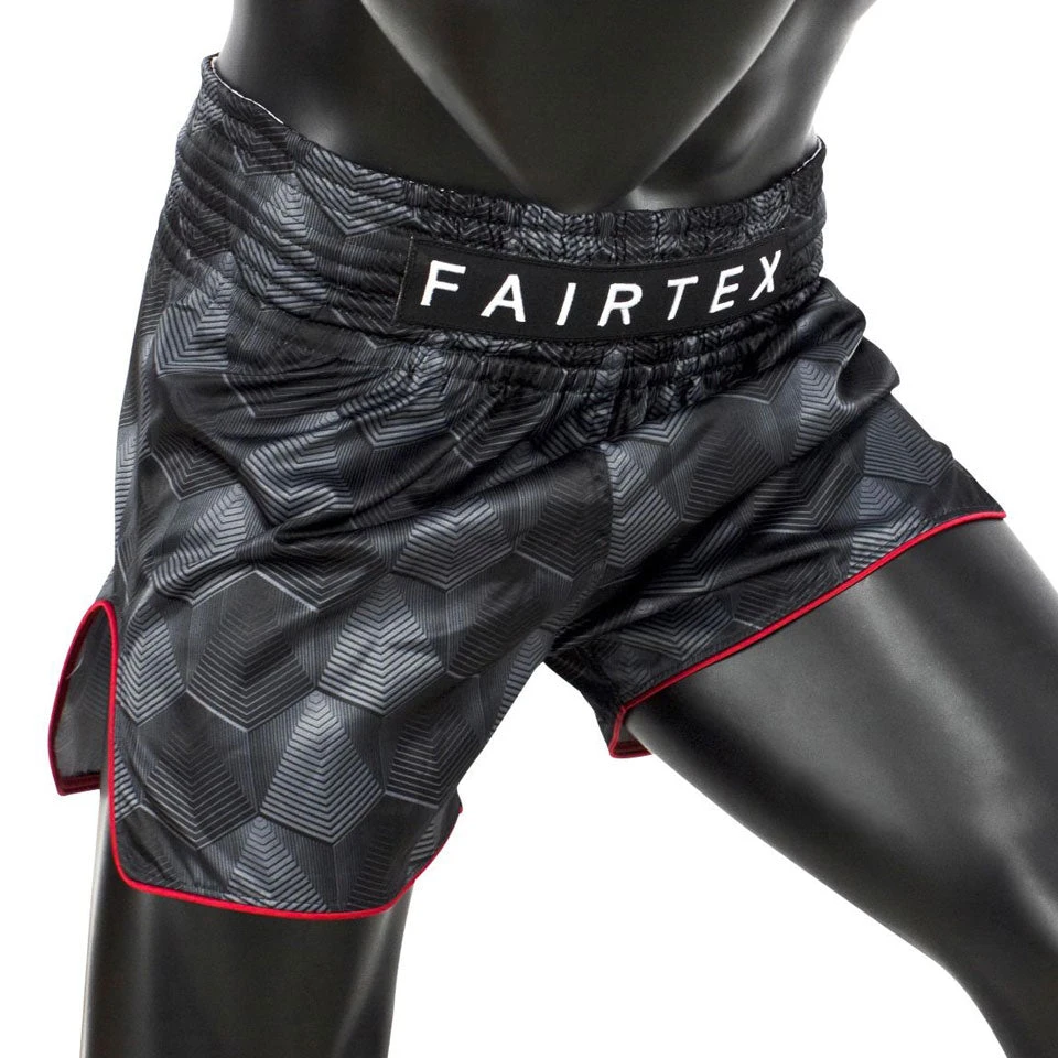 MUAY THAI SHORTS BY FAIRTEX BS1901 STEALTH BLACK 4 MUAY THAI SHORTS BY FAIRTEX BS1901 STEALTH BLACK - Image 2