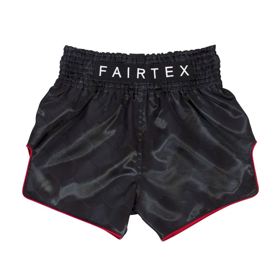 MUAY THAI SHORTS BY FAIRTEX BS1901 STEALTH BLACK 5 MUAY THAI SHORTS BY FAIRTEX BS1901 STEALTH BLACK - Image 3