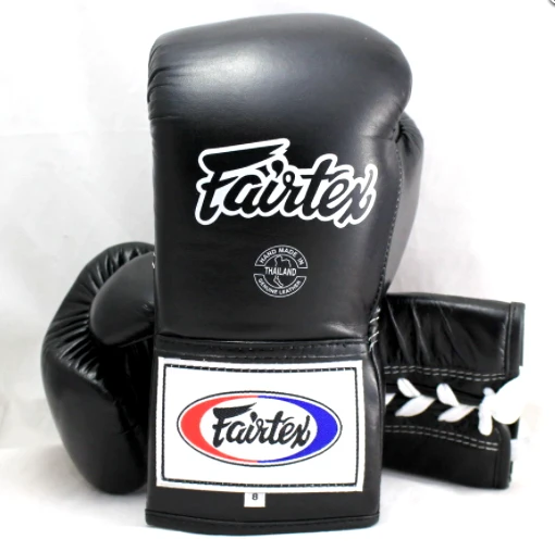 FAIRTEX BOXING GLOVES MEXICAN STYLE LACE UP BGL7 - BLACK 3 FAIRTEX BOXING GLOVES MEXICAN STYLE LACE UP BGL7 - BLACK