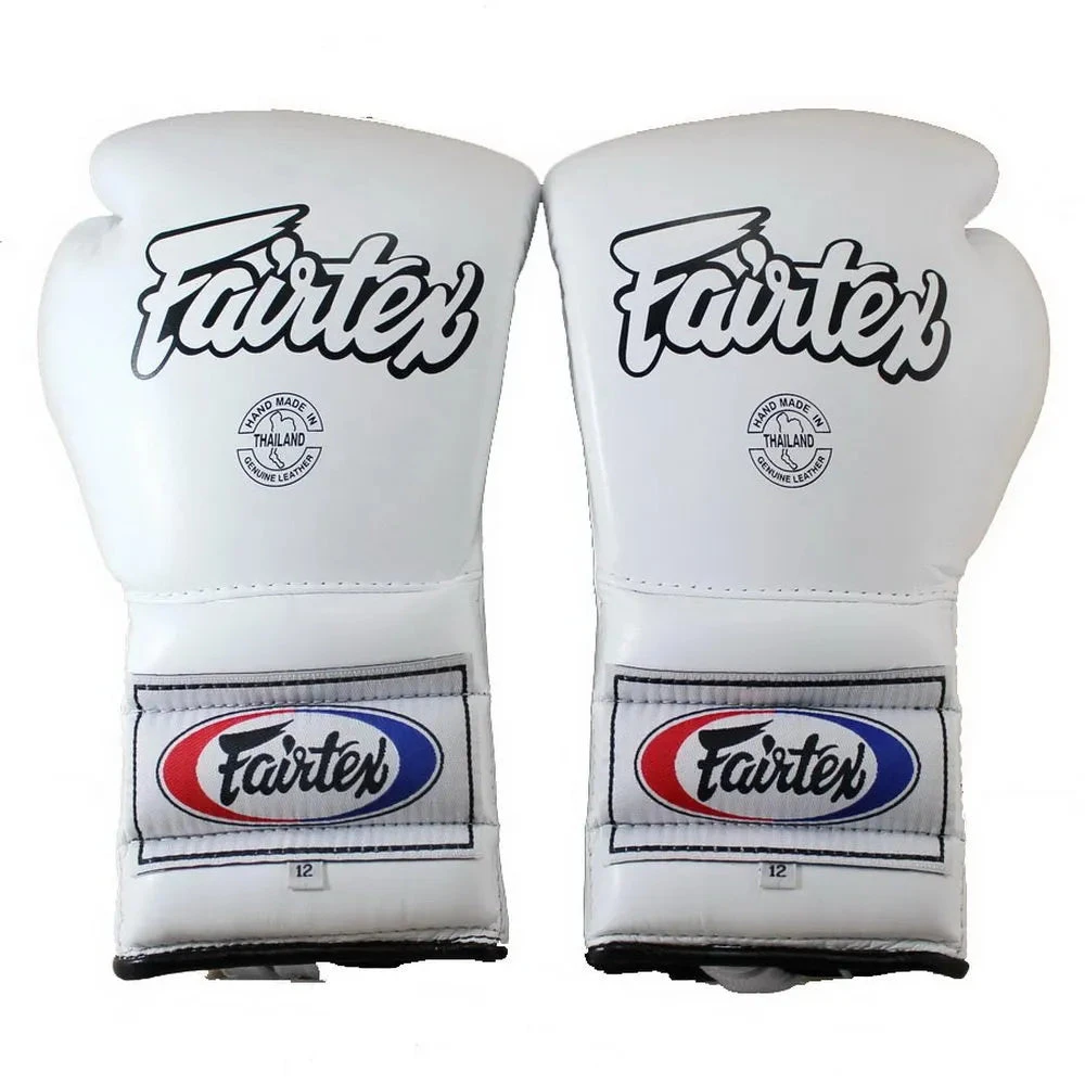 FAIRTEX BOXING GLOVES MEXICAN STYLE LACE UP BGL7 - WHITE 3 FAIRTEX BOXING GLOVES MEXICAN STYLE LACE UP BGL7 - WHITE