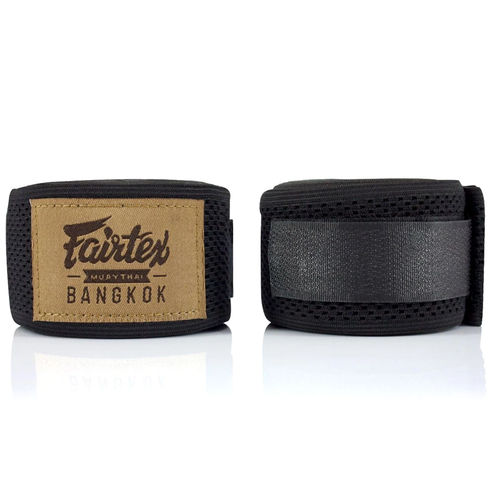 FAIRTEX ELASTIC MESH HANDWRAPS 180’ FULL LENGTH HAND WRAPS - BLACK 4 FAIRTEX ELASTIC MESH HANDWRAPS 180’ FULL LENGTH HAND WRAPS - BLACK - Image 2