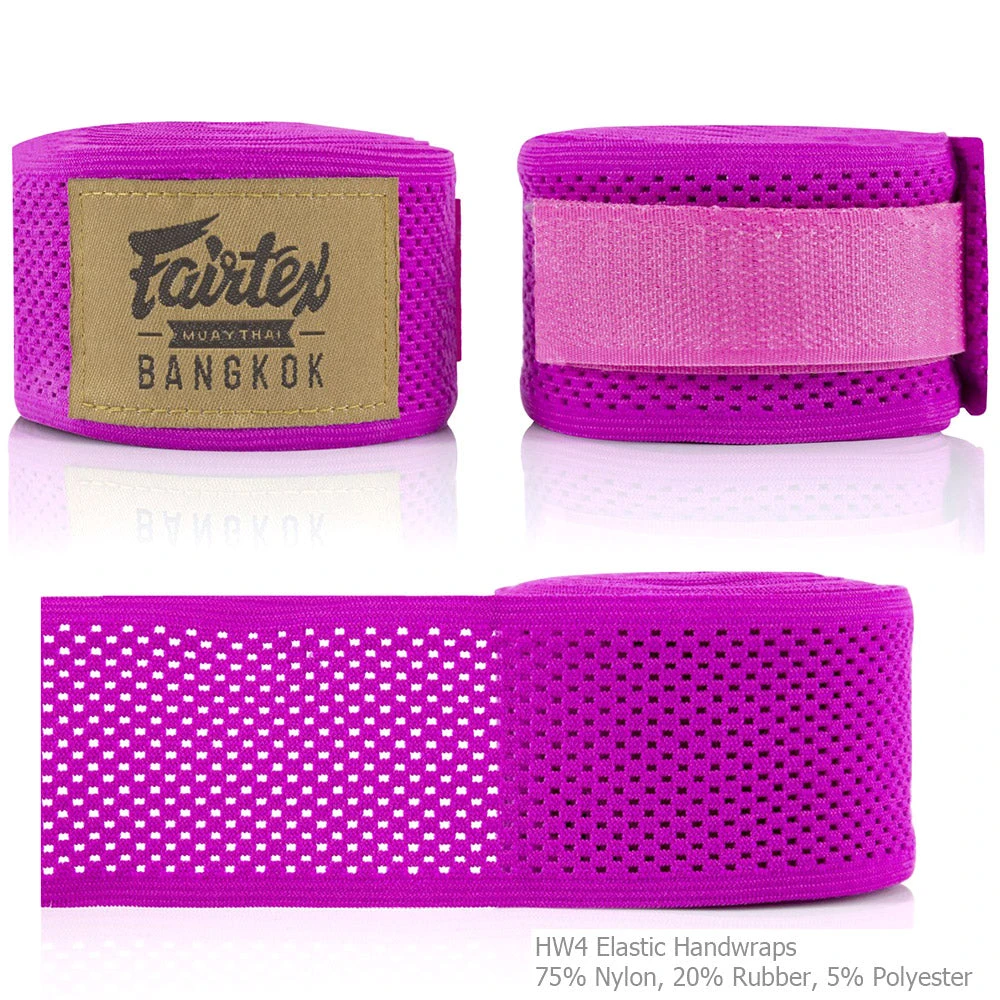 FAIRTEX ELASTIC MESH HANDWRAPS 180’ FULL LENGTH HAND WRAPS - PINK 3 FAIRTEX ELASTIC MESH HANDWRAPS 180’ FULL LENGTH HAND WRAPS - PINK