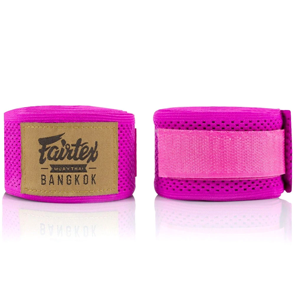 FAIRTEX ELASTIC MESH HANDWRAPS 180’ FULL LENGTH HAND WRAPS - PINK 4 FAIRTEX ELASTIC MESH HANDWRAPS 180’ FULL LENGTH HAND WRAPS - PINK - Image 2
