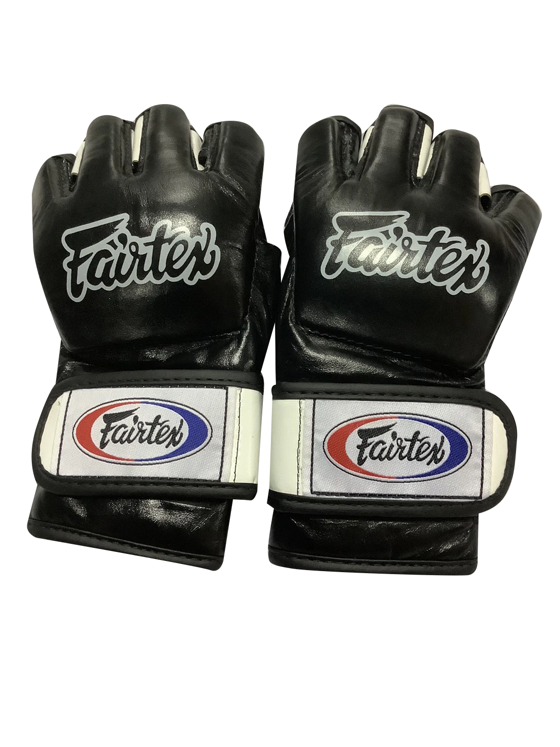 MUAY THAI MMA GLOVES FAIRTEX ULTIMATE COMBAT OPEN THUMB FGV12 - BLACK / WHITE 6 MUAY THAI MMA GLOVES FAIRTEX ULTIMATE COMBAT OPEN THUMB FGV12 - BLACK / WHITE - Image 4
