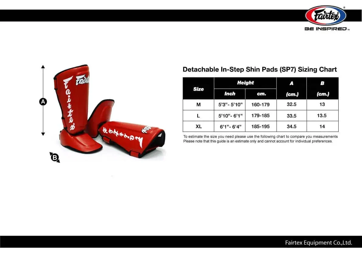 FAIRTEX SHIN GUARDS DETACHABLE IN STEP SHIN PADS SP7 - RED 4 FAIRTEX SHIN GUARDS DETACHABLE IN STEP SHIN PADS SP7 - RED - Image 2