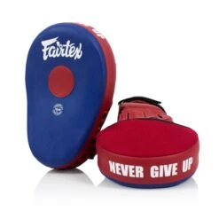 FAIRTEX FOCUS MITTS FMV13 MICRO FIBER - BLUE/RED