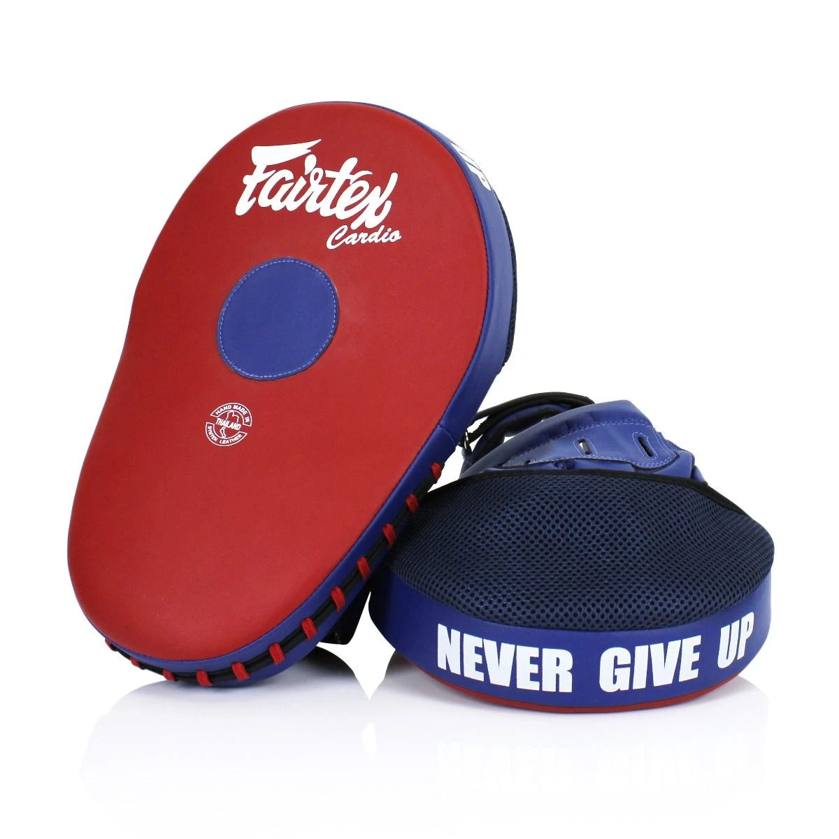FAIRTEX FOCUS MITTS FMV13 MICRO FIBER - RED/BLUE 3 FAIRTEX FOCUS MITTS FMV13 MICRO FIBER - RED/BLUE