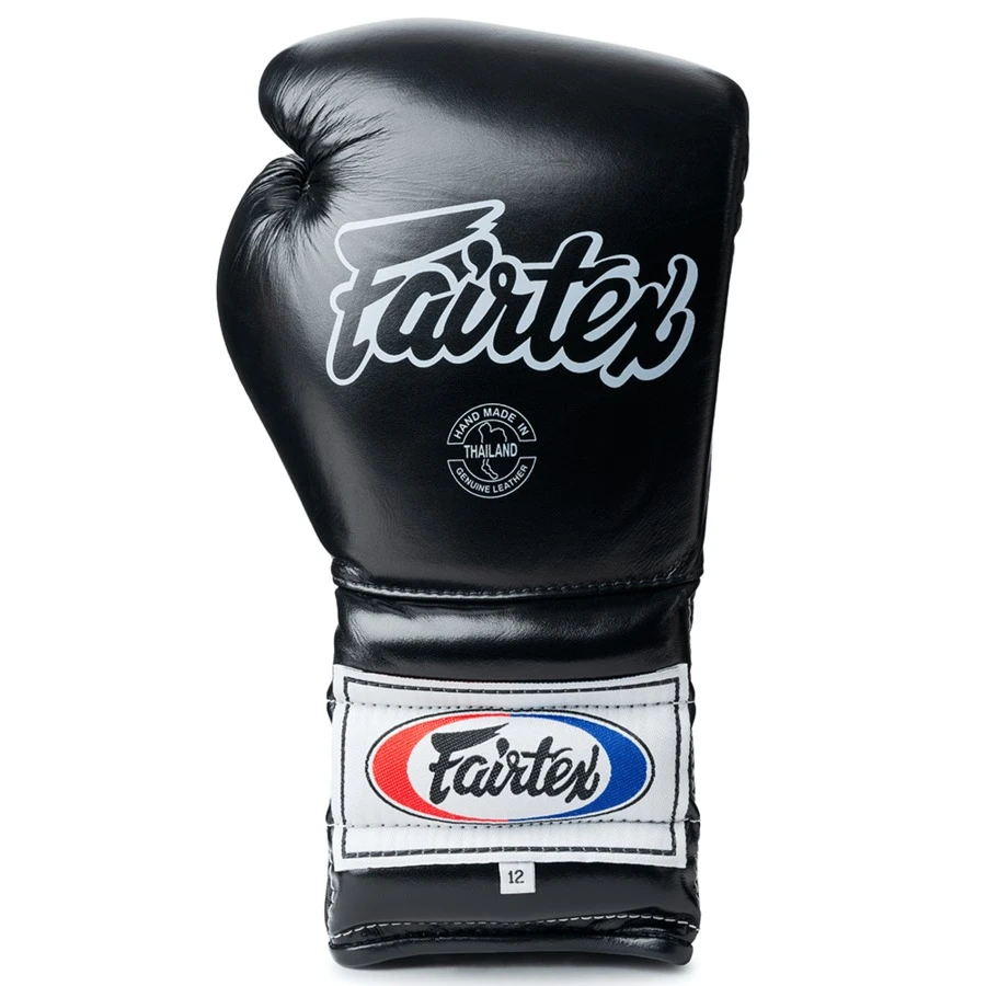 Fairtex Lace-up Boxing Gloves / BGL7 / Black 4 Fairtex Lace-up Boxing Gloves / BGL7 / Black - Image 2
