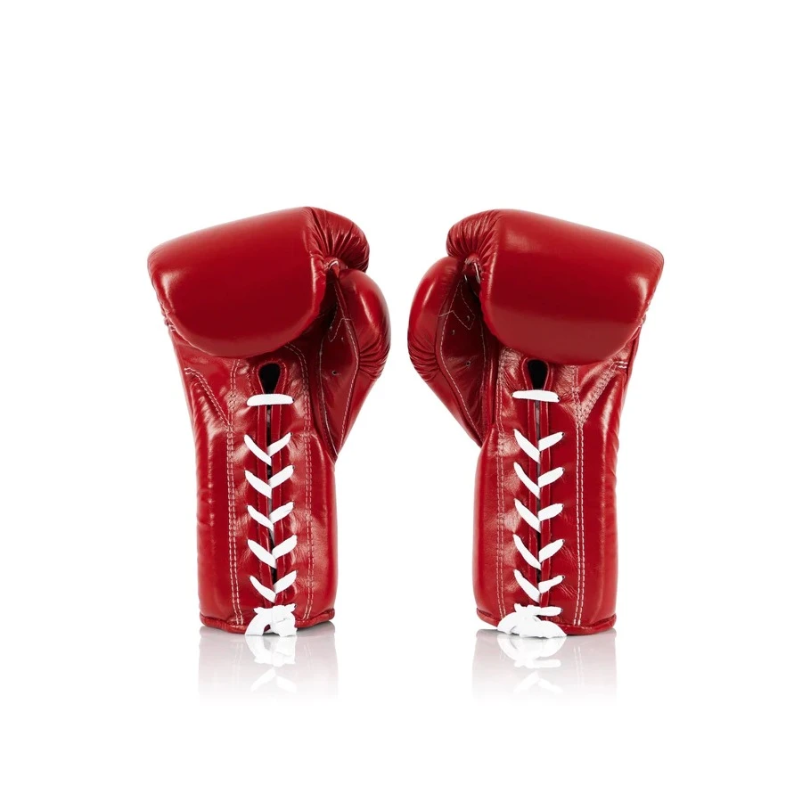 Fairtex Lace-up Boxing Gloves / BGL7 / Red 4 Fairtex Lace-up Boxing Gloves / BGL7 / Red - Image 2