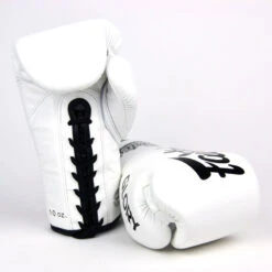 Fairtex Lace-up Boxing Gloves / BGLG1 / X Glory White 7 Fairtex Lace-up Boxing Gloves / BGLG1 / X Glory White -BOXING GLOVES Shop FTX BGLG1 WT 1