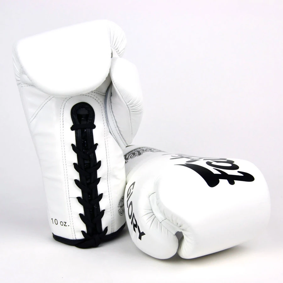 Fairtex Lace-up Boxing Gloves / BGLG1 / X Glory White 4 Fairtex Lace-up Boxing Gloves / BGLG1 / X Glory White - Image 2