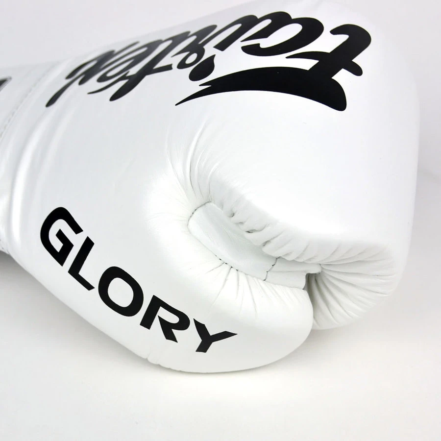 Fairtex Lace-up Boxing Gloves / BGLG1 / X Glory White 6 Fairtex Lace-up Boxing Gloves / BGLG1 / X Glory White - Image 4