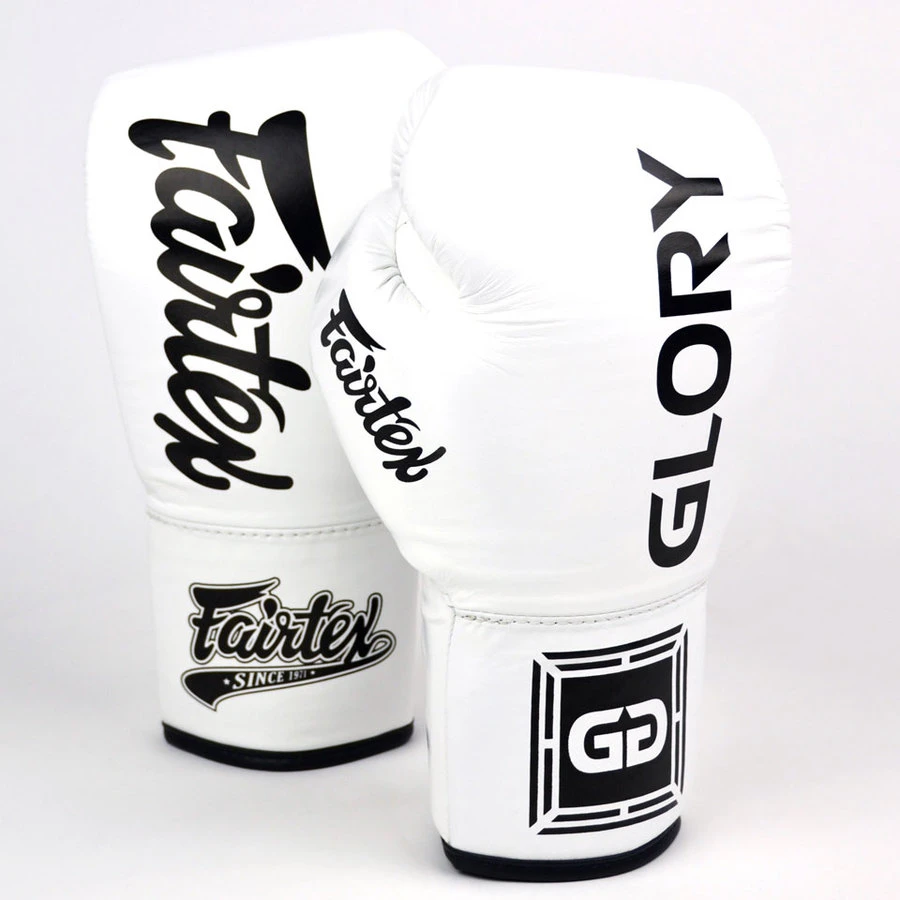 Fairtex Lace-up Boxing Gloves / BGLG1 / X Glory White 3 Fairtex Lace-up Boxing Gloves / BGLG1 / X Glory White