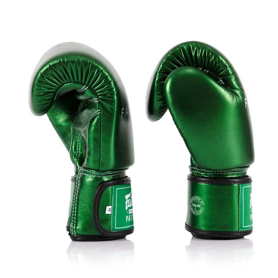Fairtex Boxing Gloves / Metallic / Green 5 Fairtex Boxing Gloves / Metallic / Green - Image 3