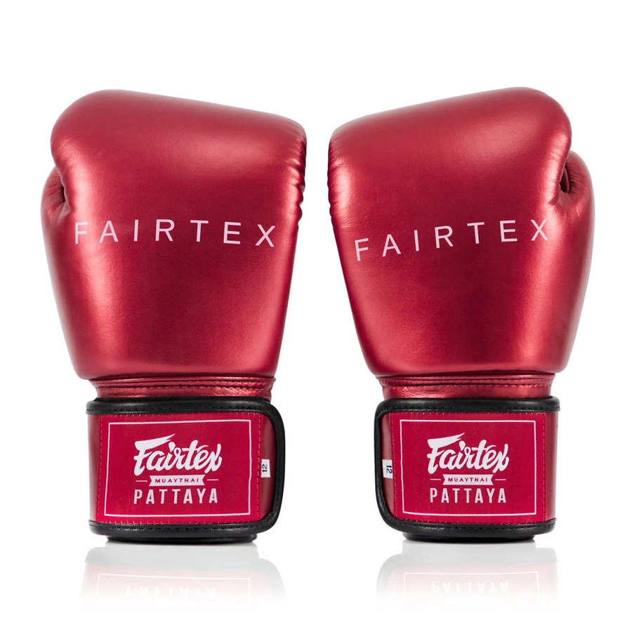 Fairtex Boxing Gloves / Metallic / Red 4 Fairtex Boxing Gloves / Metallic / Red - Image 2
