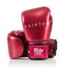 Fairtex Boxing Gloves / Metallic / Red 2 Fairtex Boxing Gloves / Metallic / Red -BOXING GLOVES Shop FTX BGV22 RD