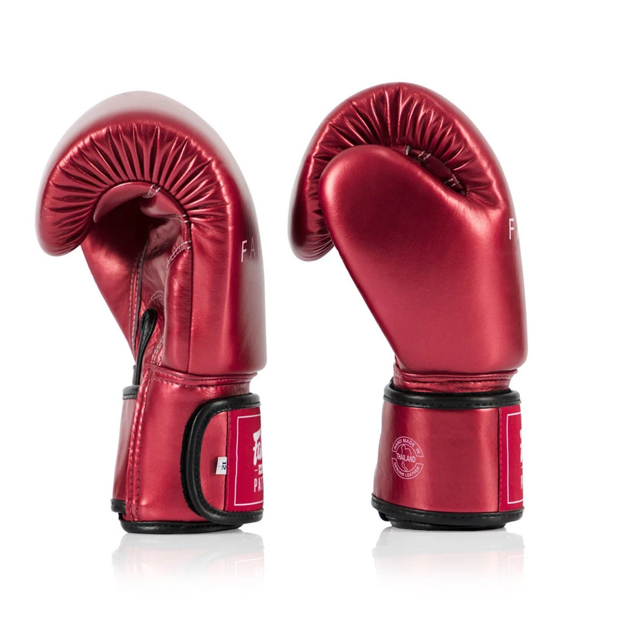 Fairtex Boxing Gloves / Metallic / Red 5 Fairtex Boxing Gloves / Metallic / Red - Image 3