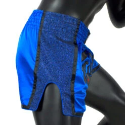 Fairtex Muay Thai Shorts / Slim Cut / Royal Blue -BOXING GLOVES Shop FTX BS1702 RB 2