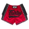 Fairtex Muay Thai Shorts / Slim Cut / Red Black 2 Fairtex Muay Thai Shorts / Slim Cut / Red Black -BOXING GLOVES Shop FTX BS1703 RB