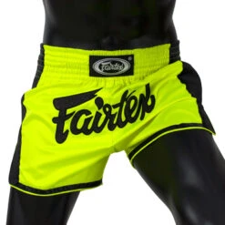 Fairtex Muay Thai Shorts / Slim Cut / Green 8 Fairtex Muay Thai Shorts / Slim Cut / Green -BOXING GLOVES Shop FTX BS1706 LG 2