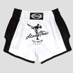 Fairtex Muay Thai Shorts / Slim Cut / White