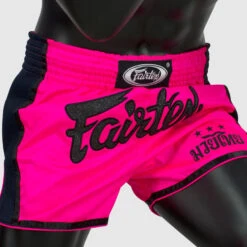 Fairtex Muay Thai Shorts / Slim Cut / Pink 7 Fairtex Muay Thai Shorts / Slim Cut / Pink -BOXING GLOVES Shop FTX BS1714 2