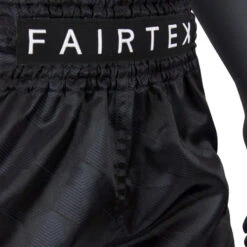 Fairtex Muay Thai Shorts / Slim Cut / Black Stealth 11 Fairtex Muay Thai Shorts / Slim Cut / Black Stealth -BOXING GLOVES Shop FTX BS1901 BK 4