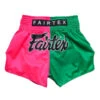 Fairtex Muay Thai Shorts / Slim Cut / Fighter Pink Green 1 Fairtex Muay Thai Shorts / Slim Cut / Fighter Pink Green -BOXING GLOVES Shop FTX BS1911