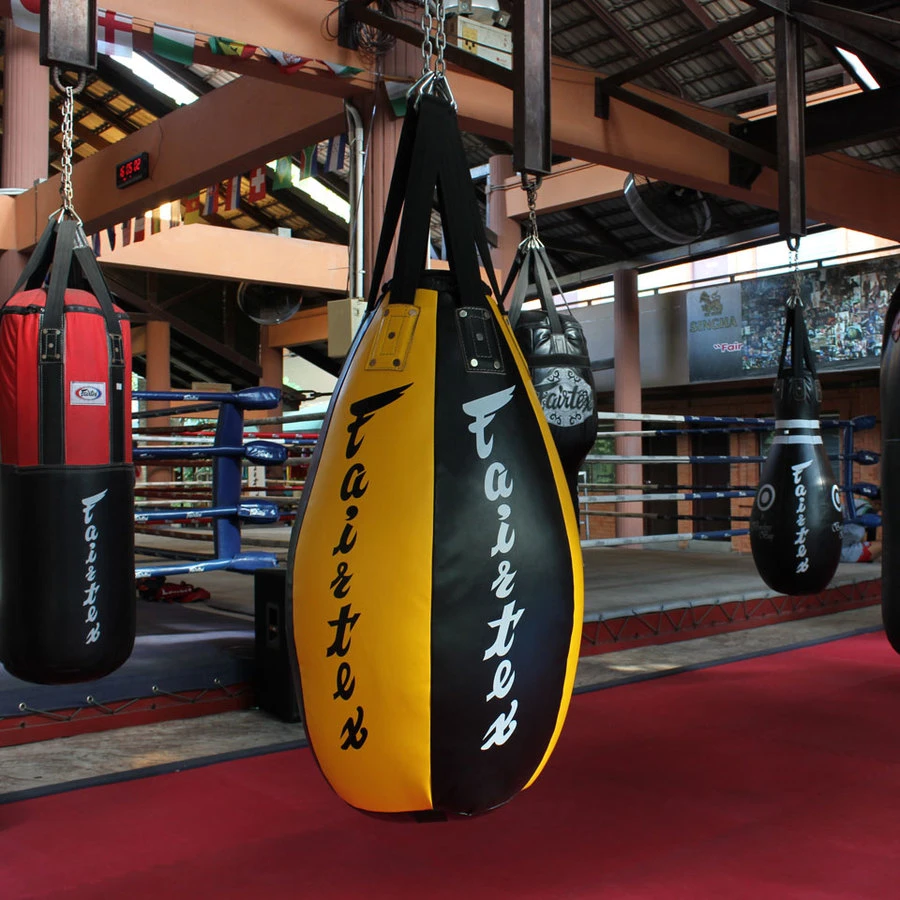 Fairtex Teardrop Bag / Super / Unfilled / Black Yellow 3 Fairtex Teardrop Bag / Super / Unfilled / Black Yellow - Image 2