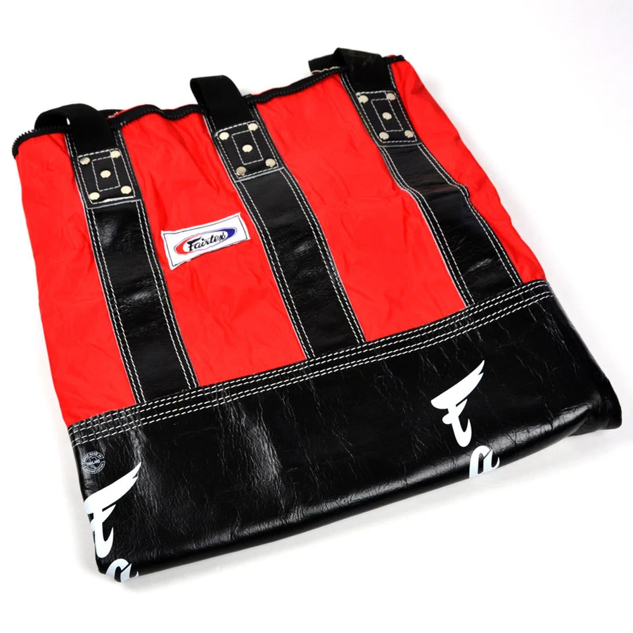 Fairtex Heavy Bag / Leather / Unfilled / Black Red 3 Fairtex Heavy Bag / Leather / Unfilled / Black Red