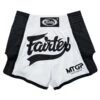 Fairtex Muay Thai Short / MTGP / White-Black 1 Fairtex Muay Thai Short / MTGP / White-Black -BOXING GLOVES Shop FTX MTGP WH BK