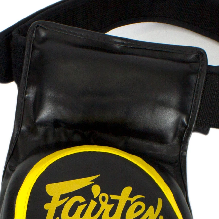 Fairtex Thigh Pads / TP4 / Black Yellow 6 Fairtex Thigh Pads / TP4 / Black Yellow - Image 4