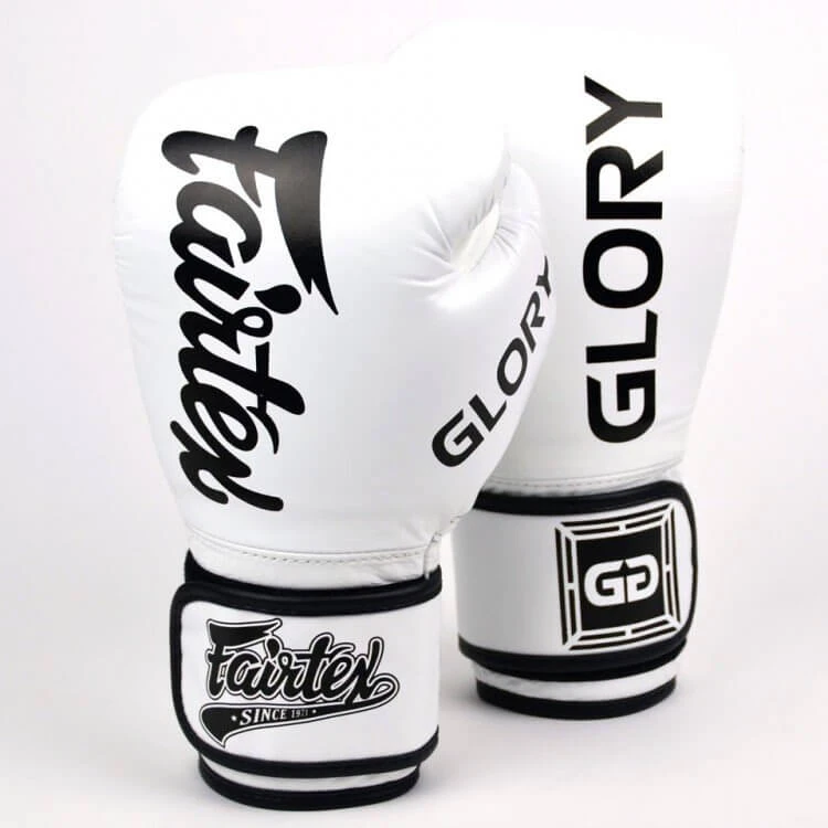 MUAY THAI BOXING GLOVES FAIRTEX BGVG1 GLORY WHITE 3 MUAY THAI BOXING GLOVES FAIRTEX BGVG1 GLORY WHITE