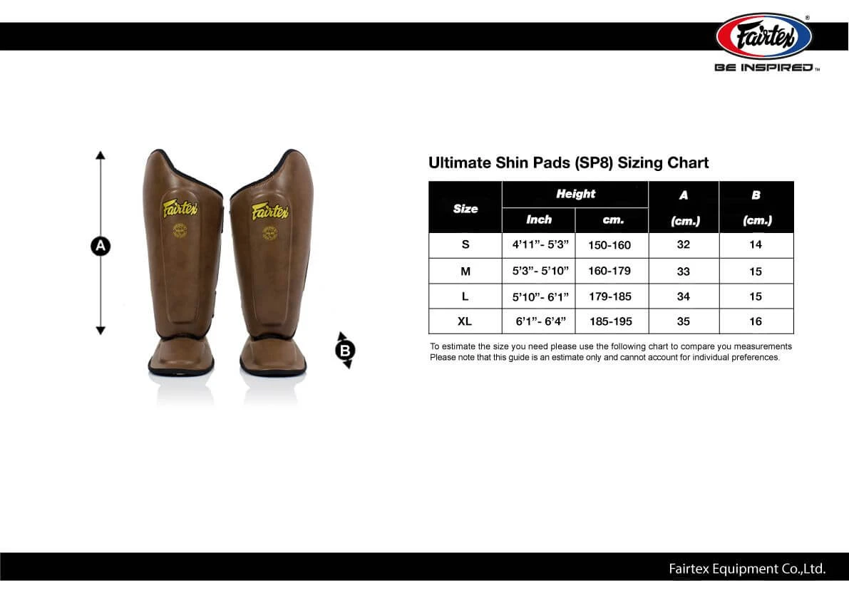 FAIRTEX SHIN GUARDS SP8 - BROWN 11 FAIRTEX SHIN GUARDS SP8 - BROWN - Image 9