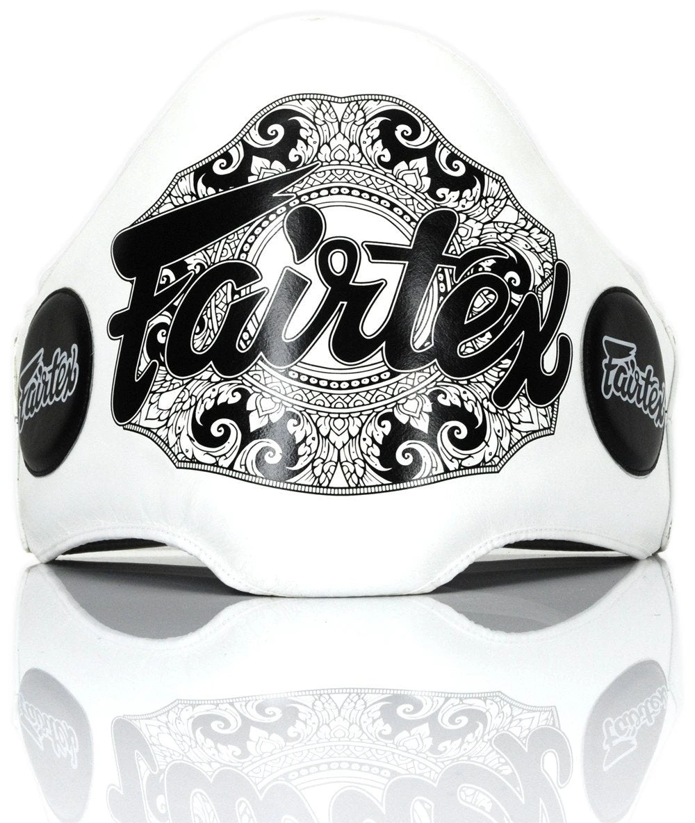 FAIRTEX BELLY PADS LEATHER BPV2 - WHITE 3 FAIRTEX BELLY PADS LEATHER BPV2 - WHITE