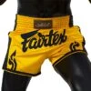 MUAY THAI SHORTS FAIRTEX SLIM CUT BS1701 YELLOW BLACK 2 MUAY THAI SHORTS FAIRTEX SLIM CUT BS1701 YELLOW BLACK -BOXING GLOVES Shop Fairtex Muay Thai Shorts BS1701
