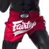 MUAY THAI SHORTS FAIRTEX SLIM CUT BS1704 RED WHITE -BOXING GLOVES Shop Fairtex Muay Thai Shorts BS1704