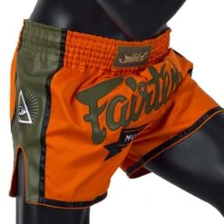 MUAY THAI SHORTS FAIRTEX SLIM CUT BS1705 ORANGE -BOXING GLOVES Shop Fairtex muay thai shorts bs1705 2