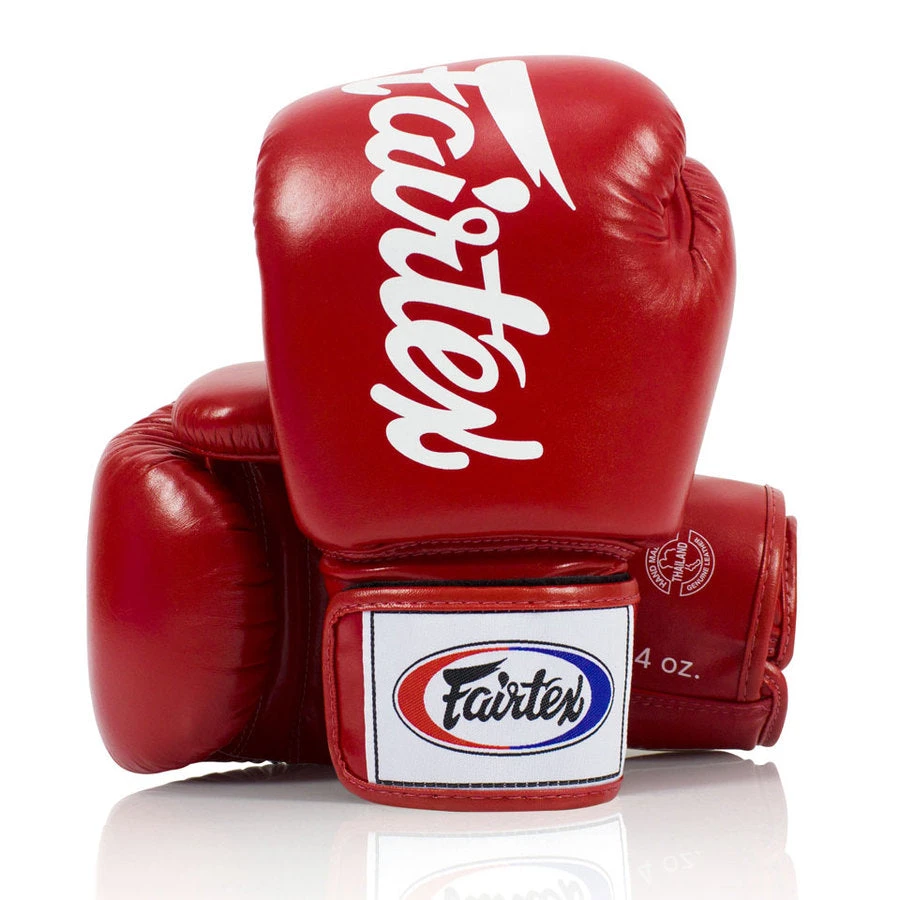 FAIRTEX BOXING GLOVES DELUXE TIGHT-FIT BGV19 - RED 3 FAIRTEX BOXING GLOVES DELUXE TIGHT-FIT BGV19 - RED