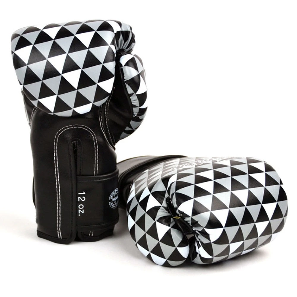 MUAY THAI MICROFIBER BOXING GLOVES FAIRTEX BGV14 - BLACK PRISM 4 MUAY THAI MICROFIBER BOXING GLOVES FAIRTEX BGV14 - BLACK PRISM - Image 2