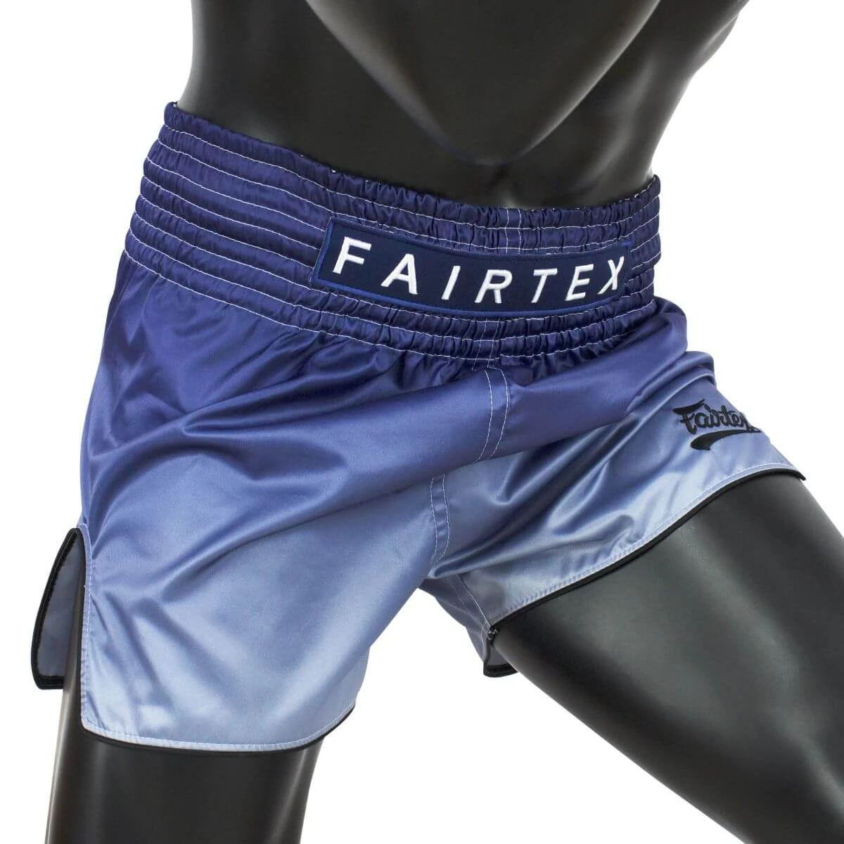 MUAY THAI SHORTS BY FAIRTEX BS1905 FADE BLUE 3 MUAY THAI SHORTS BY FAIRTEX BS1905 FADE BLUE