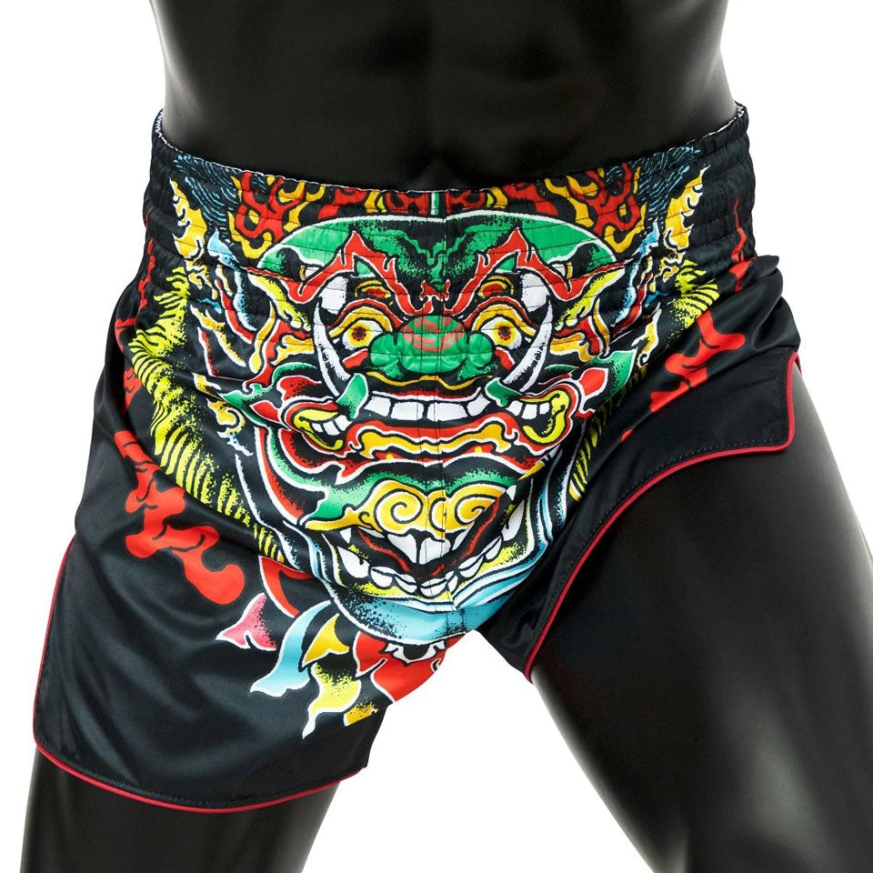 MUAY THAI SHORTS BY FAIRTEX SLIM CUT BS1912 KABUKI 3 MUAY THAI SHORTS BY FAIRTEX SLIM CUT BS1912 KABUKI